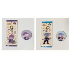 おそ松さん　100均コラボグッズ　缶バッジ　アクリルキーホルダー　4点セット