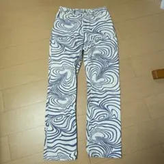 ZARA 波模様プリント カジュアルパンツ