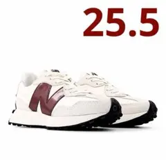 ■新品25.5cm■ニューバランス 327 ワインレッド オールレザー スエード