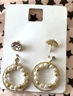 新品未使用★ ピアス4点セット