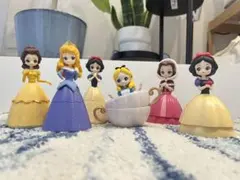 ❤︎ディズニープリンセス❤︎カプキャラヒロインドール フィギュア6体セット
