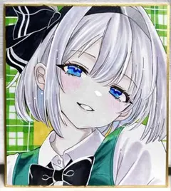 東方project 魂魄妖夢　ファンアート　アナログイラスト　手描きイラスト