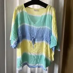 早い者勝ち❤️Kahiko グラデーション 半袖チュニックのサムネイル