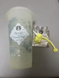 スタバ ミステリーカラーチェンジングリユーザブルカップ＆ベアリスタ イエロー