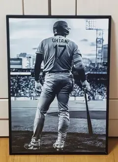 祝ドジャース大谷翔平 2024年MVP獲得！A3サイズポスターフレーム付き