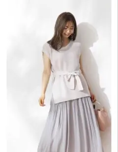 新品　美品　エディットコロン　セットアップ　サマーセーター　ロングスカート　M