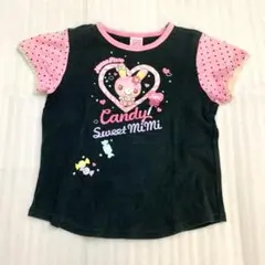 120㎝　メゾピアノ 半袖 シャツ 黒　260124111