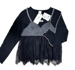 RELA デニム切り替えキャミ Tシャツ セッ ト