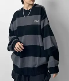 【SALE】ILL'S ボーダーニットセーター Mサイズ