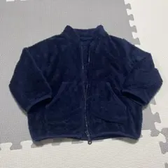 ユニクロ　フリース　ネイビー　90