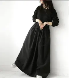 アンティカ 異素材 ドッキングワンピース