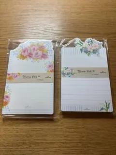 ホールマーク　ブルーミングパレット　メモパッド 2冊