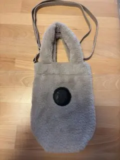 とても美品！！スターバックス ボトルショルダーバッグ ファーベージュ