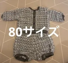 【韓国子供服】ポップコーン カーディガン トップス パンツ セットアップ 80