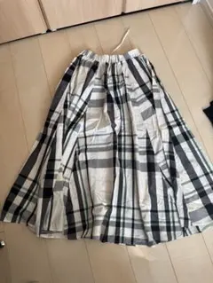 チェック柄フレアスカート ニコアンド