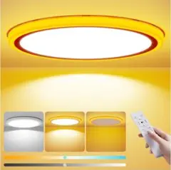 LEDシーリングライト 10畳~12畳対応45W 極薄型 間接光常夜灯