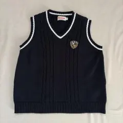 ミキハウス　ニット　ベスト　ネイビー　フォーマル