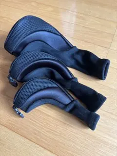 ドライバー用ヘッドカバー 3個セット ブラック