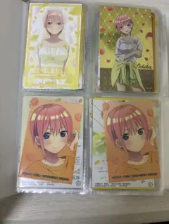 122枚 5等分の花嫁 一花 二乃 三玖 四葉 五月 カード シール