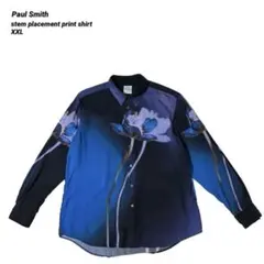 希少 Paul Smith ポールスミス ステムプレイスメントプリントシャツ