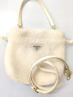 ボアショルダーバッグ