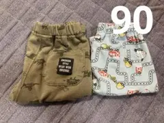 恐竜柄と車柄の半ズボン2点セット