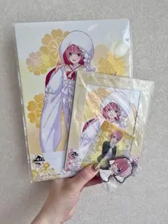 五等分の花嫁 中野一花 一番くじ セット 色紙 フォトカード ラバスト
