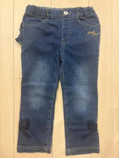メゾピアノ デニムパンツ フリル リボン　100のサムネイル