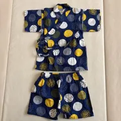 カラフル水玉模様 甚平 80