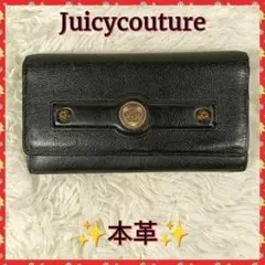 【JuicyCouture】ジューシークチュール　長財布　財布　本革　ブラック✨のサムネイル
