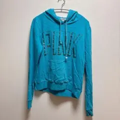 1点物✨【M】 ターコイズ 水色 パーカー 裏起毛 トップス ヴィンテージのサムネイル