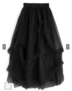 ボリュームチュールフレアロングスカート ［dk1550］