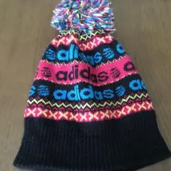 adidas ポンポン付きビーニー フリーサイズ