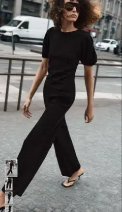 ZARA 신품 매진 정가 5990엔 아름다움 라인 바지