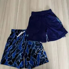 アンダーアーマー　ハーフパンツ　バスケパンツ　120 130 YSM 2枚セット