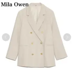 美品✨ミラオーウェン mila owen ２サイズ金釦ダブルブレザー　ジャケット