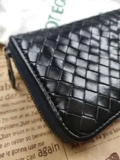 新タグ 綺麗　ボッテガヴェネタ　編み込み　長財布