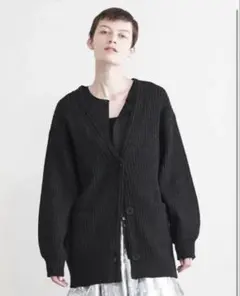 AEWEN MATOPH ユナイテッドアローズリブ編み Vネック カーディガン