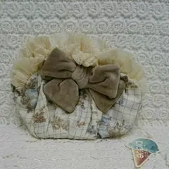 gelate pique ジェラートピケ リボン 花柄 ポーチ