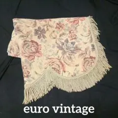Euro Vintage Fringe Woven Cover Floral Tablecloth Chenille