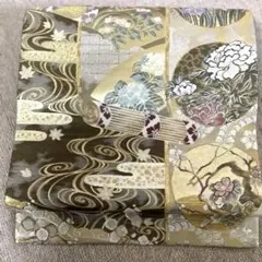 【たろう様専用】高級袋帯　3シーズン使える　美しい金色と茶色の袋帯　上品な