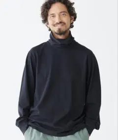L.L.Bean タートルネック　ロングTシャツ　ブラック