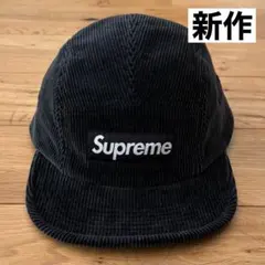 Supreme 25SS Corduroy Camp Cap 黒 コーデュロイ