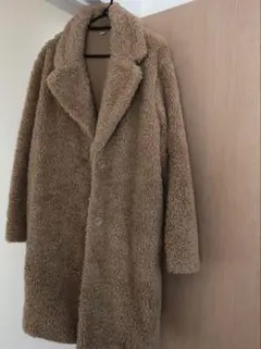 ユニクロ　極暖 ボアフリースロングコート