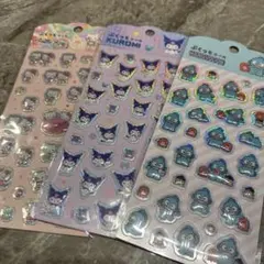 サンリオ　ぷくっとシール　キティ　クロミ　ハンギョドン