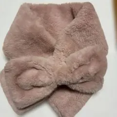 子供　any FAM ファー素材 ピンク マフラー Fサイズ