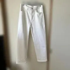 UNIQLO ワイドテーパード　ホワイトジーンズ