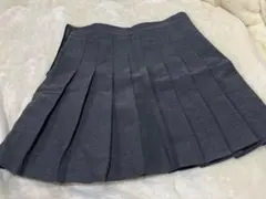 プリーツミニスカート　グレー