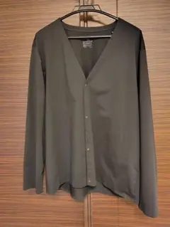 無印良品 黒 カーディガン