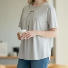 m.f.editorial 半袖シャツ ブラウス ホワイト カットソー Mのサムネイル